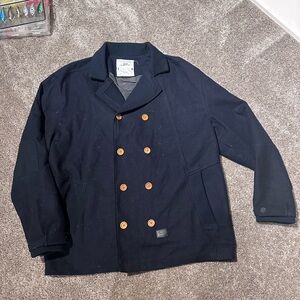 Men's Navy Double-Breasted Jacket